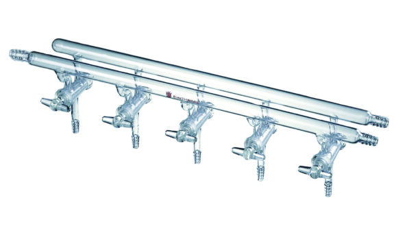 Manifold M43, hollow glass stopcocks, double