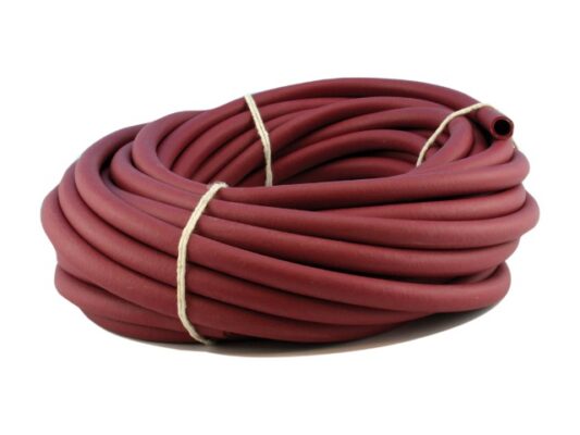 Red rubber laboratory tubing