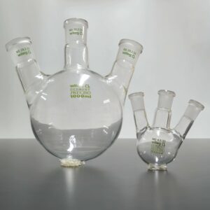Second-hand round bottom flask, 3-neck