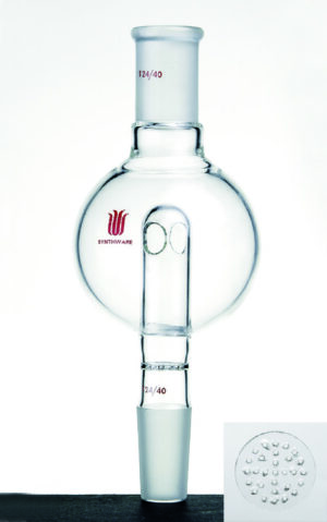 Synthware Adapter A24, anti-splash, with perforated glass plate