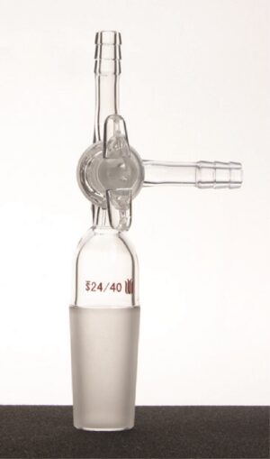 Synthware Adapter A68G, stopcock glass, ''T''-bore, 90°, flushing