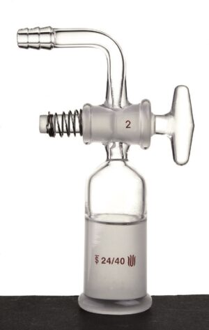 Synthware Adapter A69, stopcock, glass, 90°, outer joint, vacuum/gas