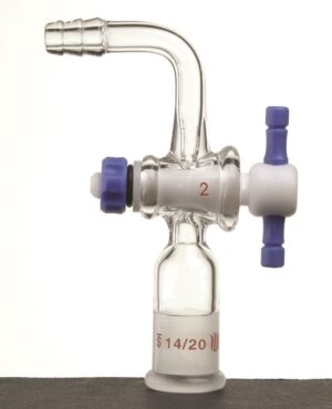 Synthware Adapter A71, stopcock PTFE, 90°, outer joint, vacuum/gas