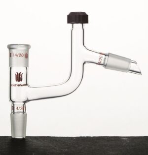 Synthware Adapter A90, distilling head, side plain thermometer port