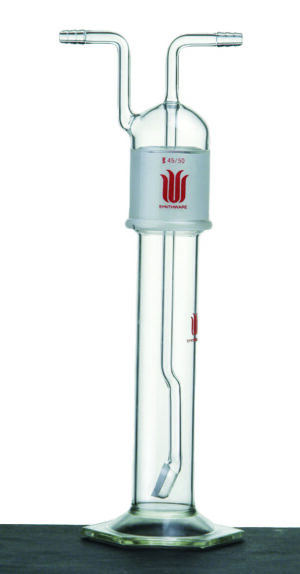 Synthware Bottle B30, gas washing, 45/40 cap style adapter, fritted