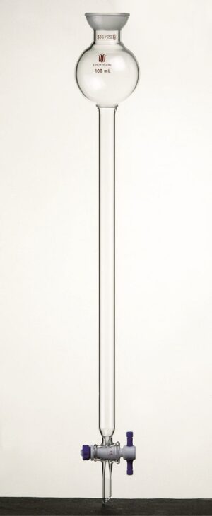 Synthware Chromatography, column C38, with reservoir, spherical joint