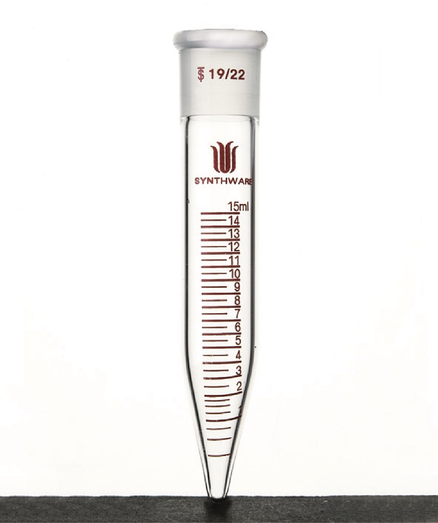 Graduated distillation receiver tube