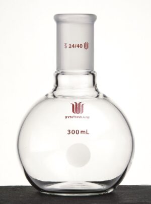 Synthware Flask F12, 1-neck, flattened bottom