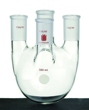 Synthware Flask F21, 4-neck, round bottom, vertical
