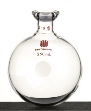 Synthware Flask F30V, 1-neck, round bottom, #15 O-ring joint