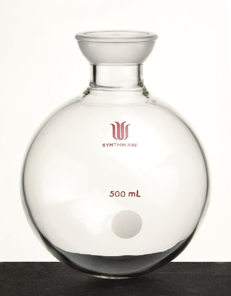 Synthware Flask F52, 1-neck, round bottom, spherical joint