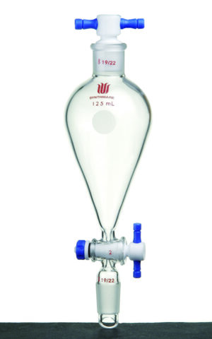 Synthware Funnel F45, separatory, PTFE stopper