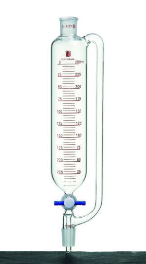 Synthware Funnel F62, pressure equalizing, PTFE stopcock