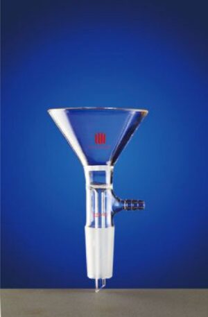 Synthware Funnel F75C, filter, inner joint with vacuum receiver, fritted