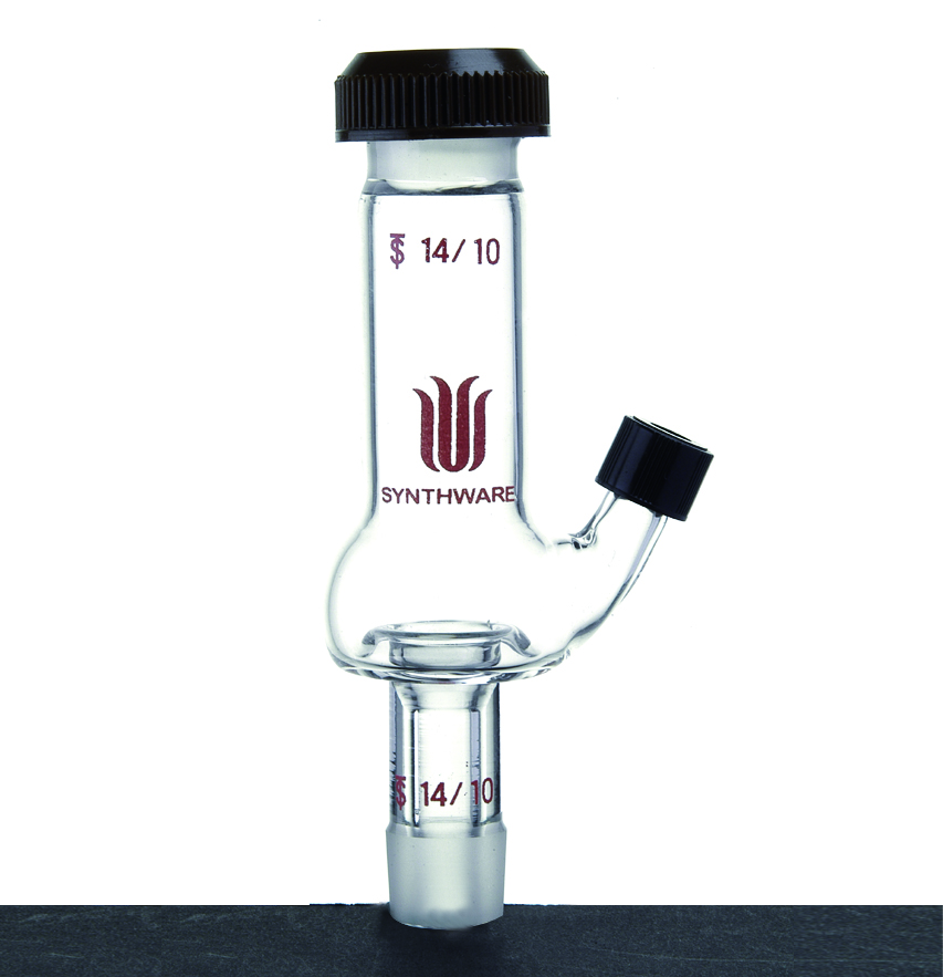 Synthware Microscale, adapter H14, Hickman-Hinkle distilling head, with side port (H141410)