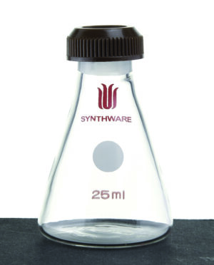 Synthware Microscale, flask F50m, Erlenmeyer, threaded