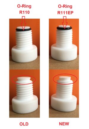 Synthware PTFE bushing B10 with thread GL15 (B100015)