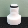 Synthware PTFE bushing B10F with thread GL15 and PTFE -coated O-ring (B100015F)