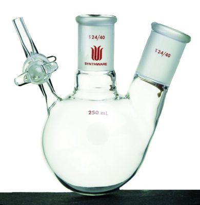 Synthware Schlenk flask F16, reaction, glass stopcock, two-neck