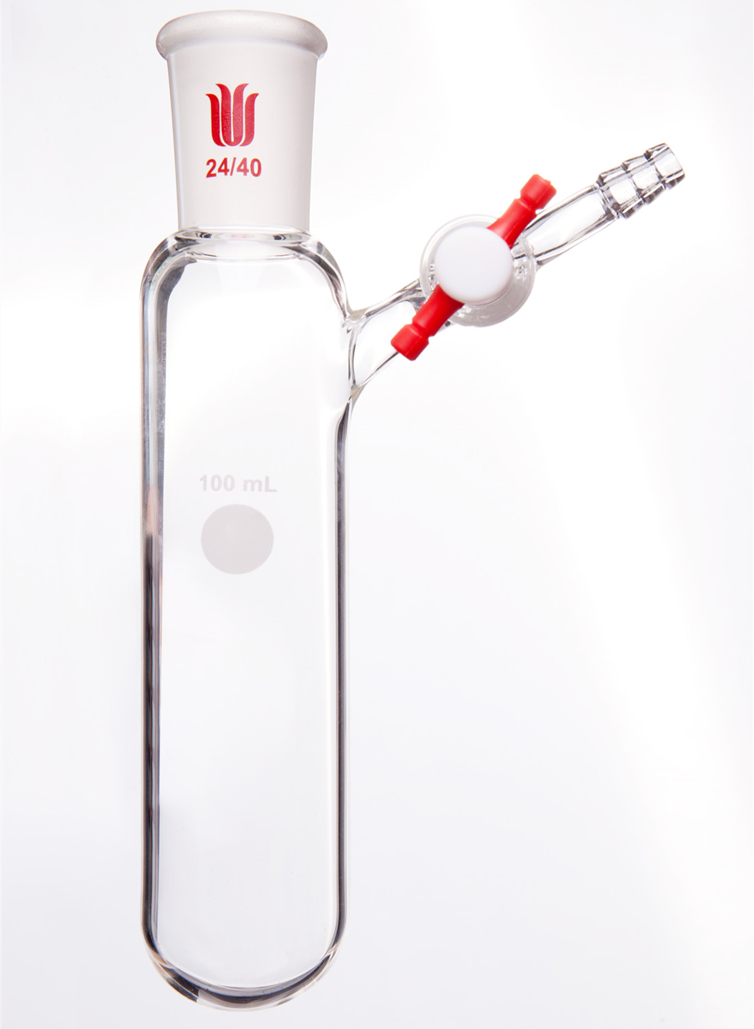 Synthware Schlenk tube F89SB, reaction, outer joint, PTFE stopcock