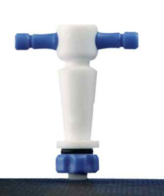 Synthware Stopcock plug, 1:5 PTFE, straight bore 2mm (S181125)