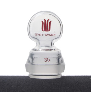 Synthware Stopper, glass, spherical, penny-head (S450035)