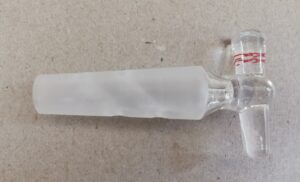 Synthware Two-Way Hollow Glass Stopcock Plug, 4mm Diameter (M181003T001)