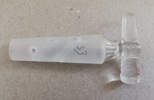 Synthware Two-Way Hollow Glass Stopcock Plug, 4mm Diameter (M181003T001)