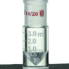 Microscale, conical reaction vial, 14/23, graduated